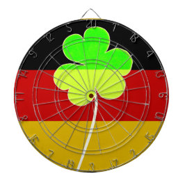 Irish German Flagga Shamrock Klöver St. Patrick Ro Darttavla
