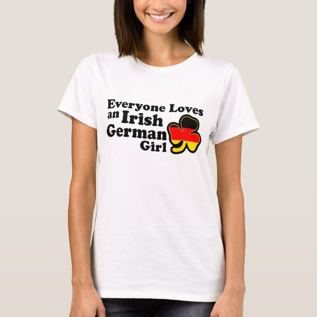 Irish German Girl T Shirt (Framsida)