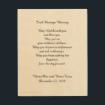 Irish Giftermål Blating Personlig Namn Romantic Trätavla<br><div class="desc">Den romantiska irländska Giftermål/Bröllop Blating, som börjar med "May God be with you... ", är gjord till en vacker, elegant trämur av biet. Det finns exempeltext på grund för att du enkelt ska kunna anpassa namn och datum. Flera tillgängliga storlekar. Vilken underbar förlovning, bröllop eller åtagandegåva. Alla Höger förbehållna ©...</div>