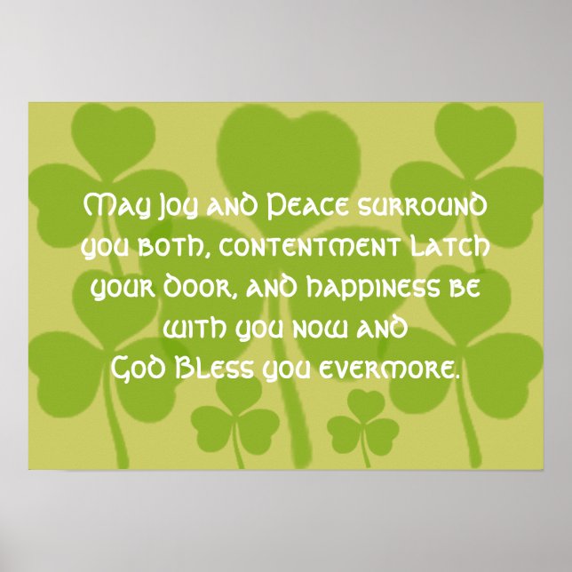 Irish Giftermål Bluting - Poster (Framsidan)