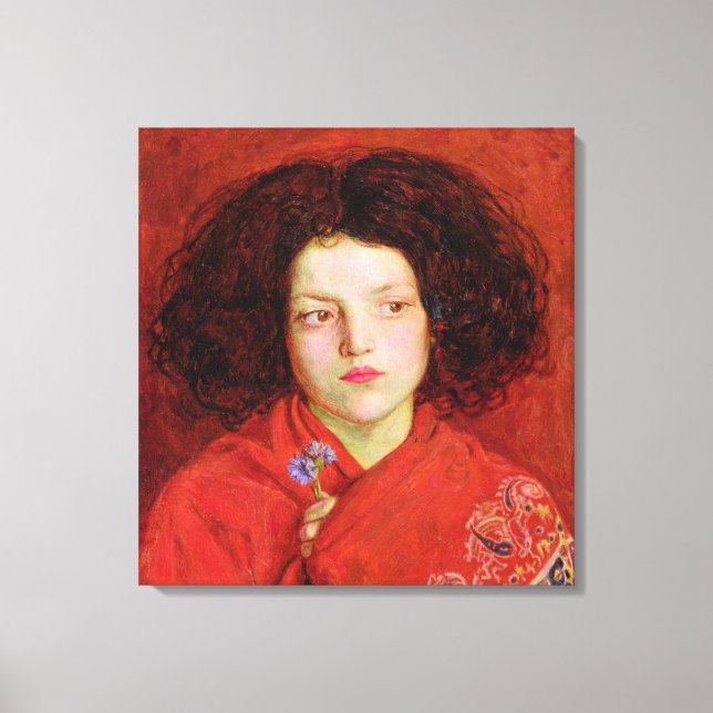 Irish Girl, 1860 (olja på canvas som lagts på b (Framsida)