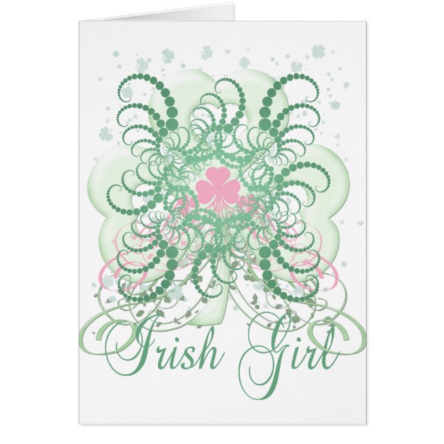 Irish Girl 2 Hälsningskort (Framsidan)