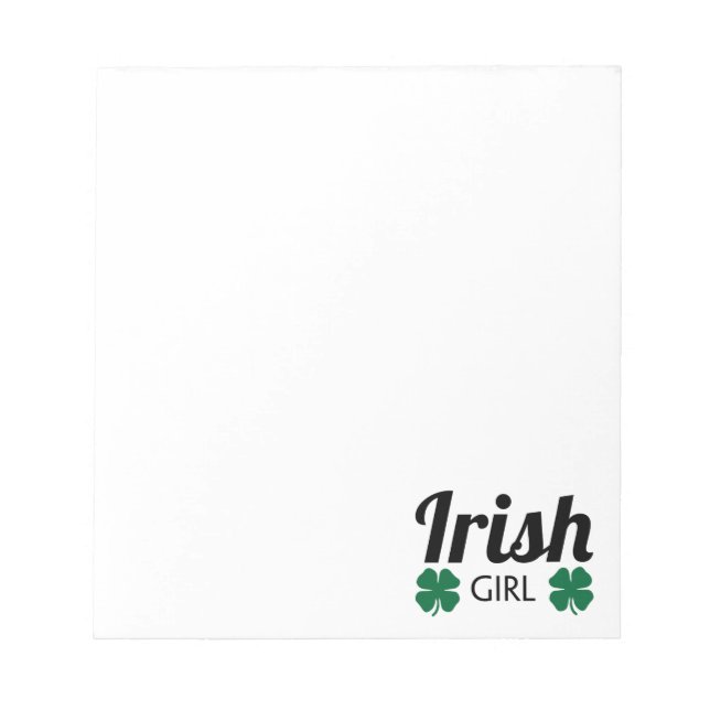 Irish Girl Anteckningsblock (Framsida)
