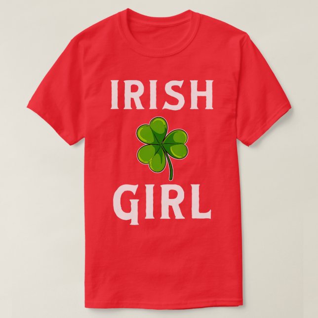 Irish Girl St patricks day T Shirt (Design framsida)