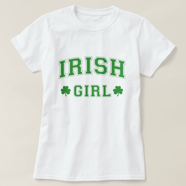 Irish Girl St. Patrick's Day T-Shirt (Design framsida)