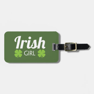 Irish Girl White Bagagebricka