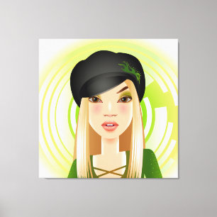 Irish Girl Wrapped Canvas