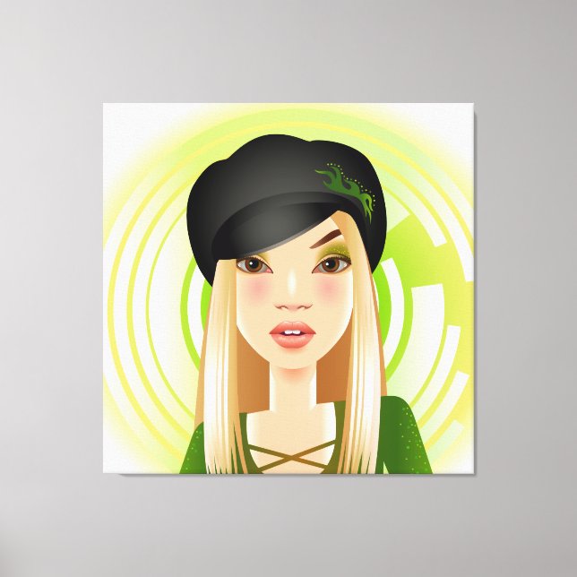 Irish Girl Wrapped Canvas (Framsida)