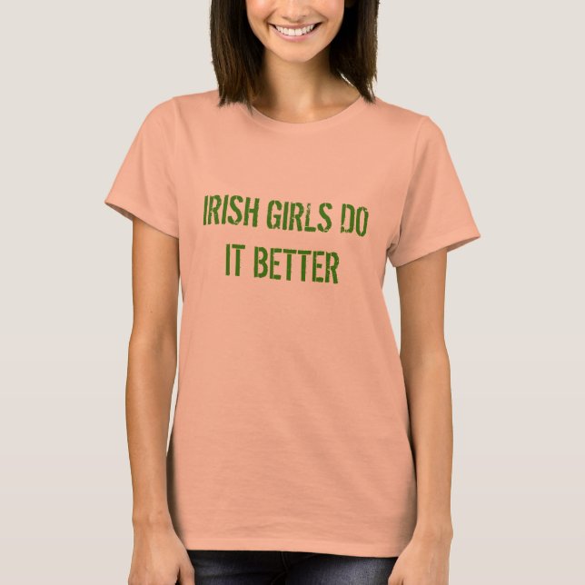 IRISH GIRLS GÖR DET BÄTTRE St patrick's day-Appare Tee (Framsida)