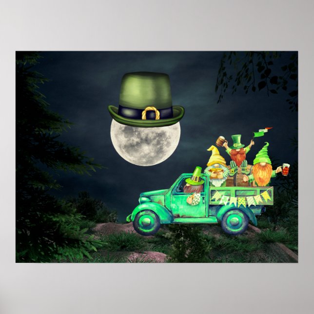Irish Gnomes and Full Moon Shenanigans Poster (Framsidan)