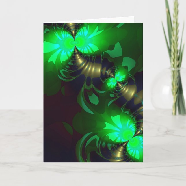 Irish Goblin - Emerald and Guld Rosett band Kort (Framsida)