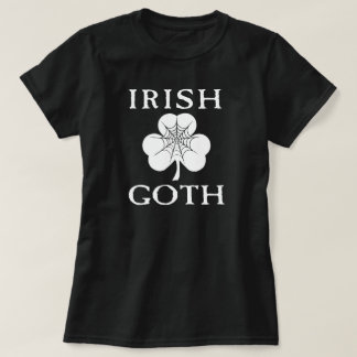 Irish Goth Shamrock Spindelnät T-shirt