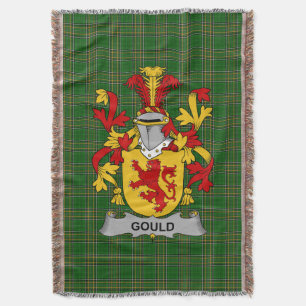 Irish Gould Jackar om Arm Family Crest Ireland Filt