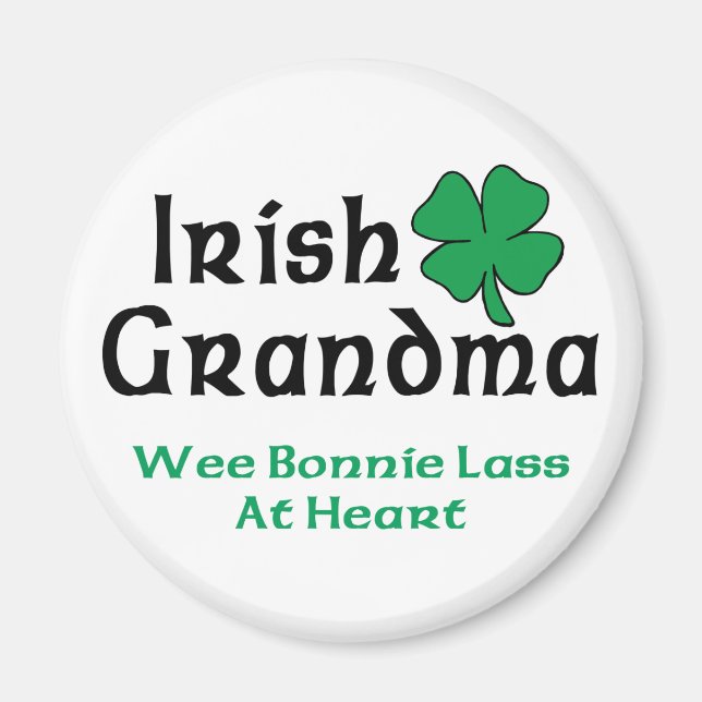 Irish Grandma Gift Magnet (Framsidan)