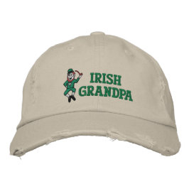Irish Grandpa Embroized Hat Broderad Keps