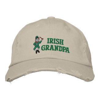 Irish Grandpa Embroized Hat Broderad Keps