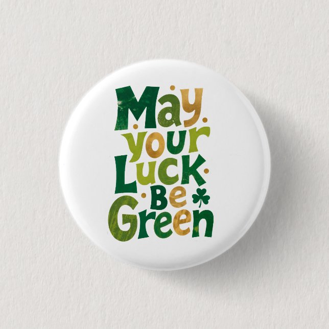 Irish  Green Luck Knapp (Framsida)