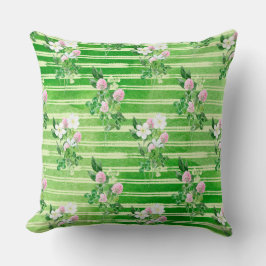 IRISH GREEN SHAMROCKS AND TINY PINK FLOWERS KUDDE