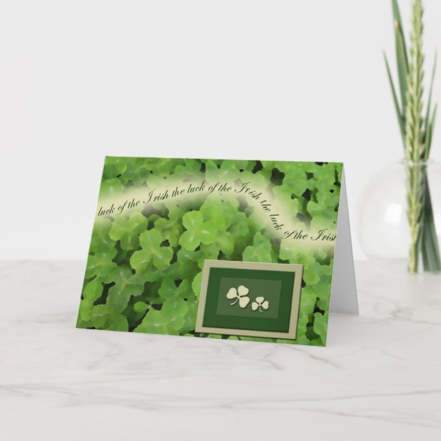 Irish Greeting Card Kort (Framsida)