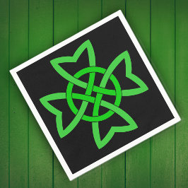 Irish Grönt Celtic Knot Pappersservett