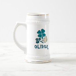 Irish Grönt Shamrock Klöver Personlig Sejdel