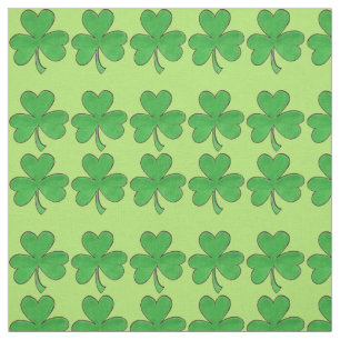 Irish Grönt Shamrock Klöver St. Patrick's Day Tyg