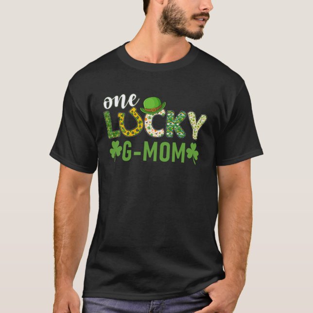 Irish Group Matching One Lucky G Mamma St Patrick  T Shirt (Framsida)