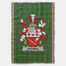 Irish Grymes Jackar av Arm Family Crest Ireland Filt