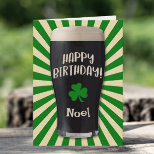 Irish Guinness Pint Grattis på födelsedagen Kort