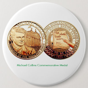 Irish Guld Coin for Badge Knapp
