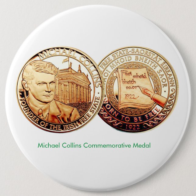 Irish Guld Coin for Badge Knapp (Framsida)