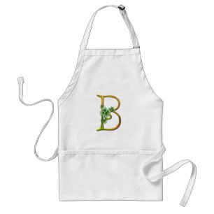 Irish Guld Monogram B Förkläde
