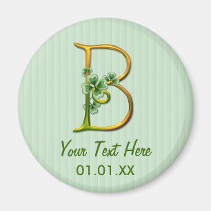 Irish Guld Monogram B Magnet
