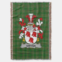 Irish Gwynn Jackar om Arm Family Crest Ireland