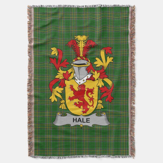 Irish Hale eller McHale Jackar av Arm Family Crest Filt (Framsidan Vertikal)