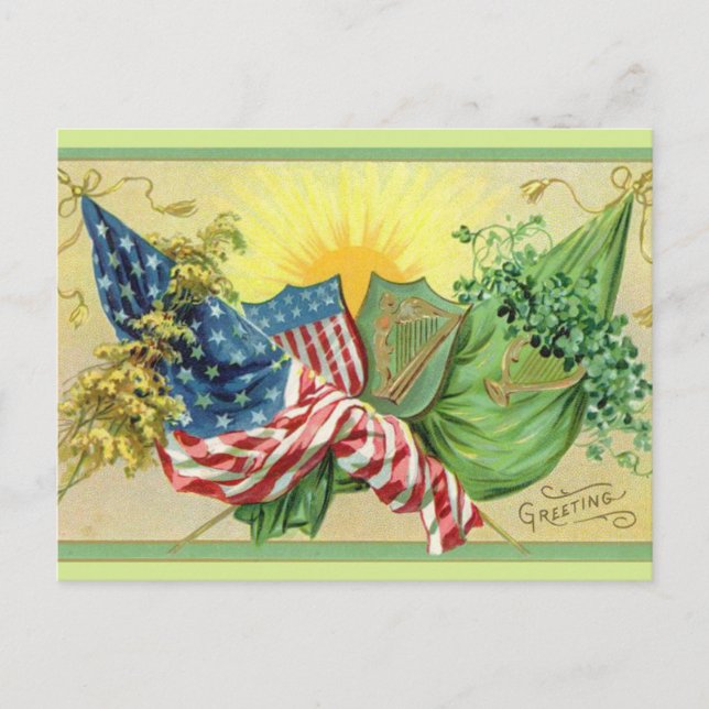 Irish Hälsning Vykort (Framsida)