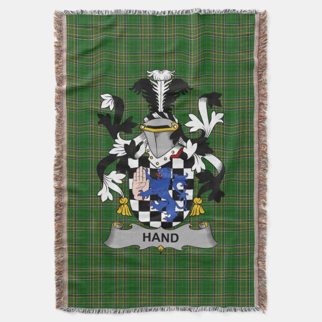 Irish Hand eller McClave Jackar om Arm Family Cres Filt (Framsidan Vertikal)
