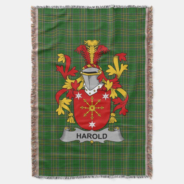 Irish Harold eller Harrell Jackar om Arm Family Cr Filt (Framsidan Vertikal)
