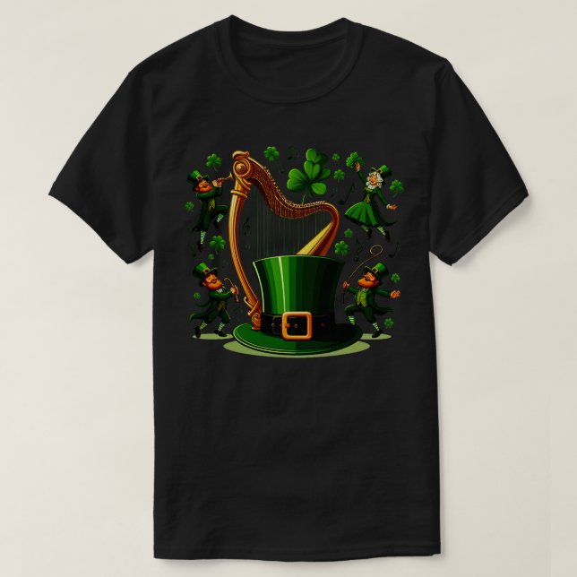 Irish Harp 7 T Shirt (Design framsida)