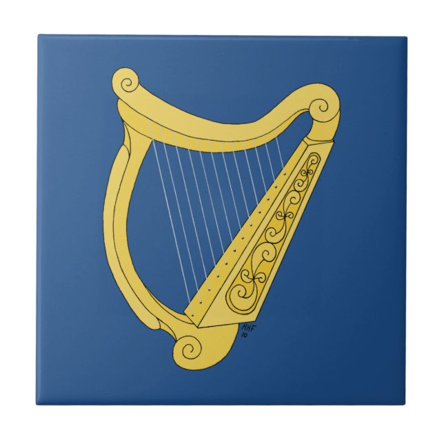 Irish Harp Kakelplatta (Framsidan)