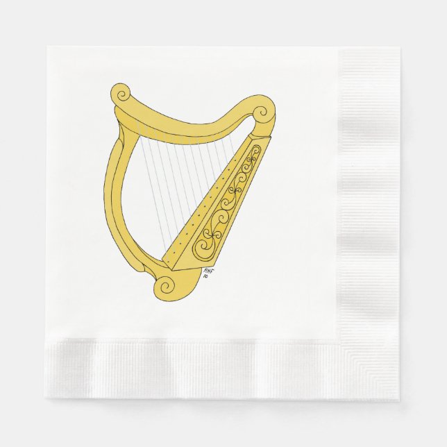 Irish Harp Pappersservett (Framsidan)