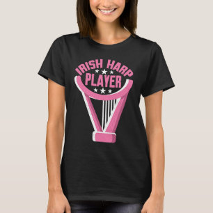 Irish Harp Player Harp T Shirt