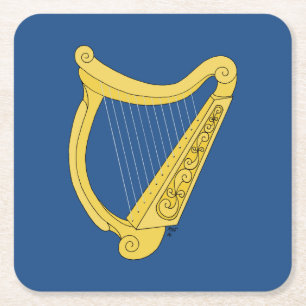 Irish Harp Underlägg Papper Kvadrat