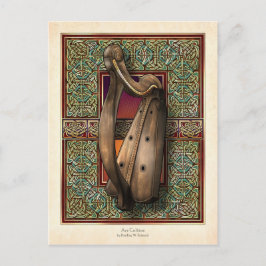 Irish Harp-vykort Vykort