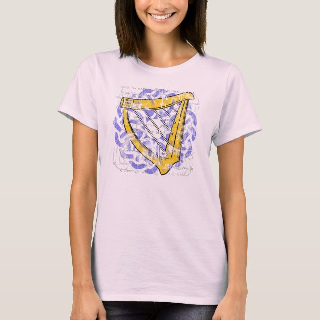 Irish Harp Women's Light Shirt Tröja (Framsida)