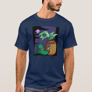 Irish Hat & Flagga Navy Manar-Shirt T-shirt