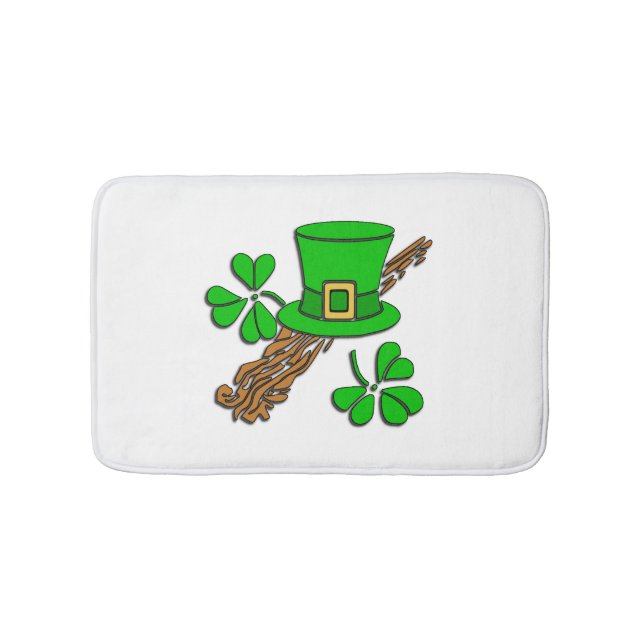 Irish Hat och Shamrocks Badrumsmatta (Framsidan)