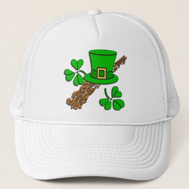 Irish Hat och Shamrocks Truckerkeps (Framsida)