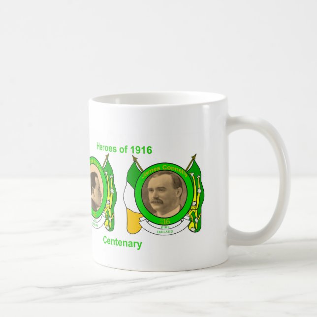 Irish Heroes image for Classic-White-Mugg Kaffemugg (Höger)