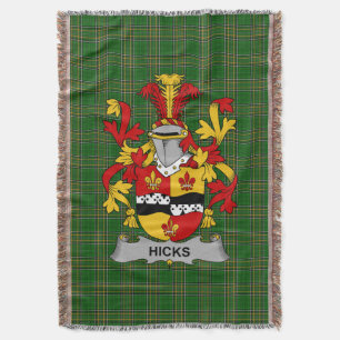 Irish Hicks Jackar om Arm Family Crest Ireland Filt